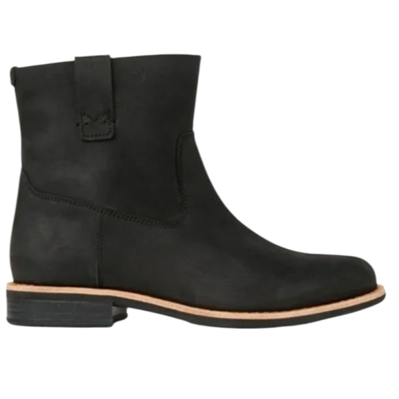 Roots Shorty Boot Charcoal Black Leather Mid-Calf Boots, Women Sz 9 - Picture 5 of 12